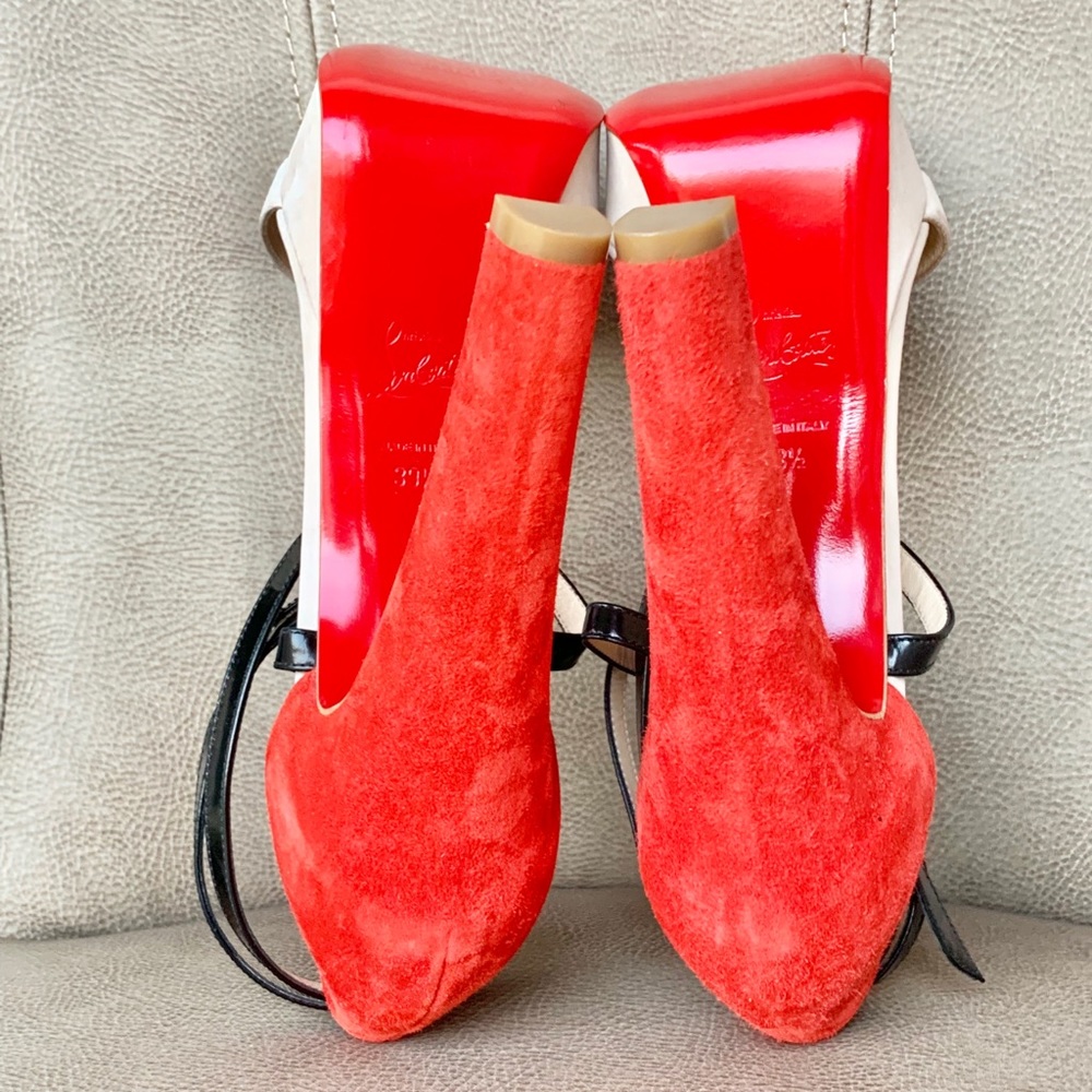 ♥️SOLD♥️💯CL SUMMERISSIMA STRAPPY HEELS 140 38 1/2 - Picture 6 of 8